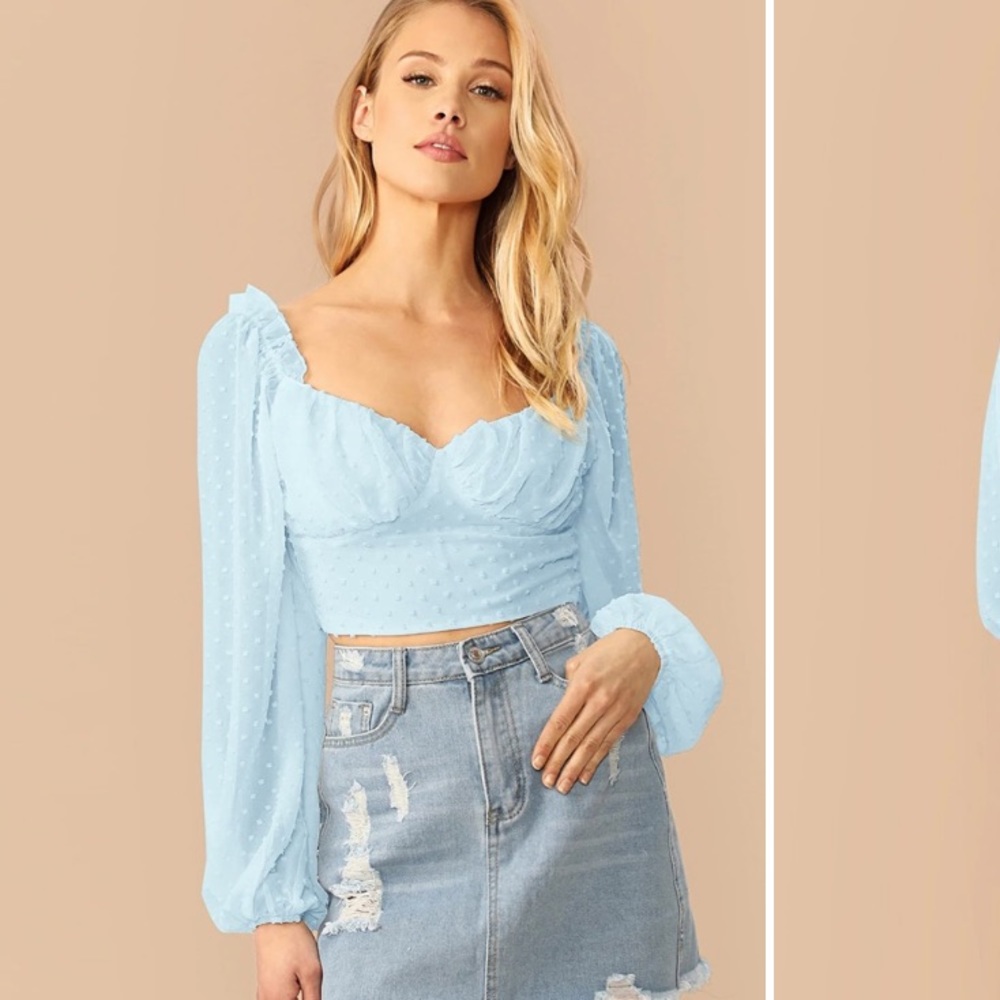 Crop top blouse